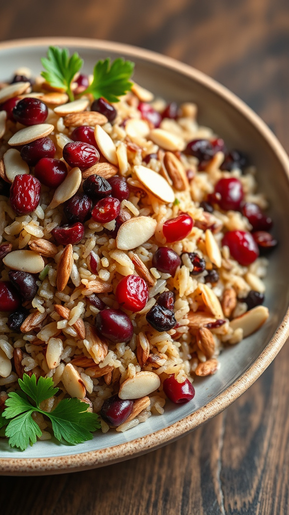 21. Wild Rice and Cranberry Pilaf