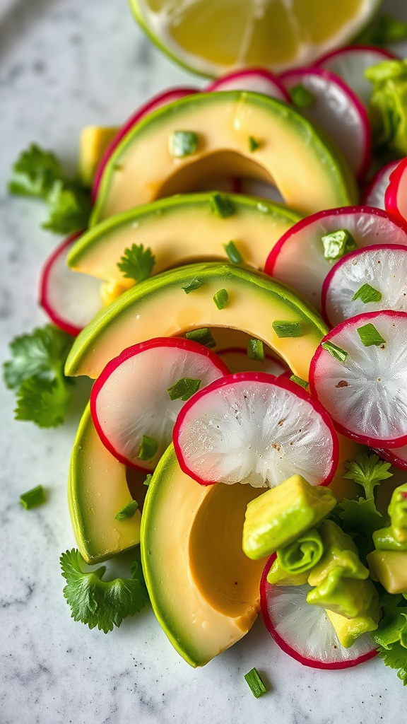 24. Avocado and Radish Salad