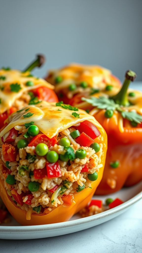 4. Stuffed Bell Peppers Primavera