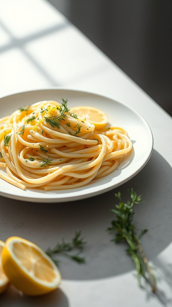 7. Creamy Lemon Dill Pasta