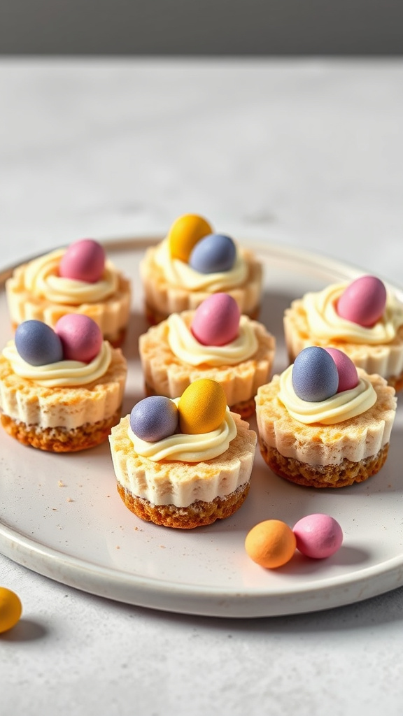 10. Mini Egg Cheesecake Bites