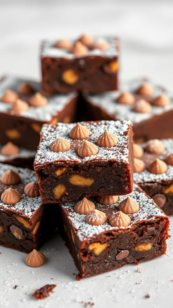 23. PB Cup Blossom Brownies