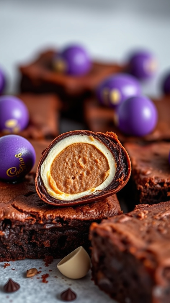 4. Cadbury Creme Egg Brownies