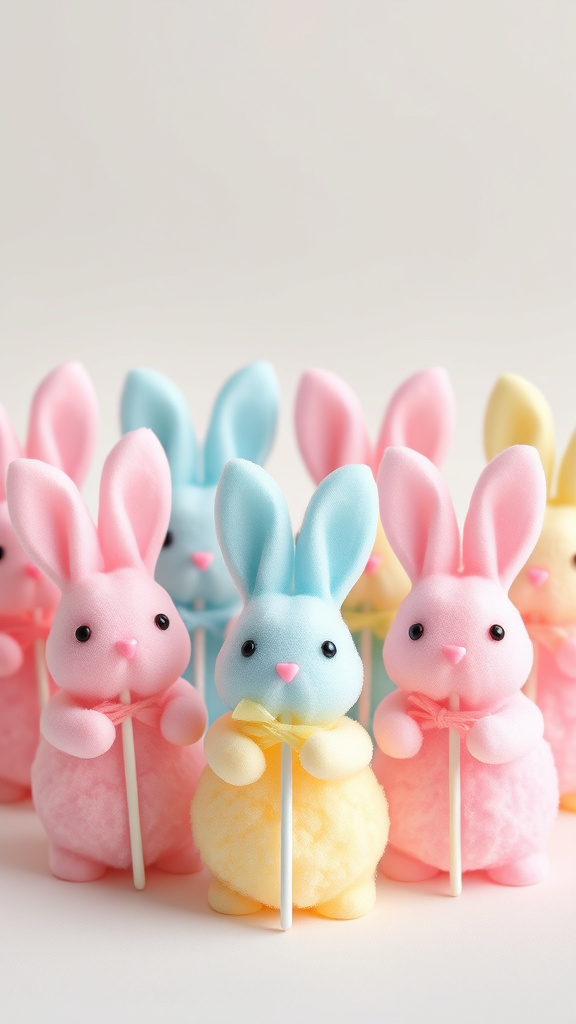 6. Cotton Candy Easter Bunnies