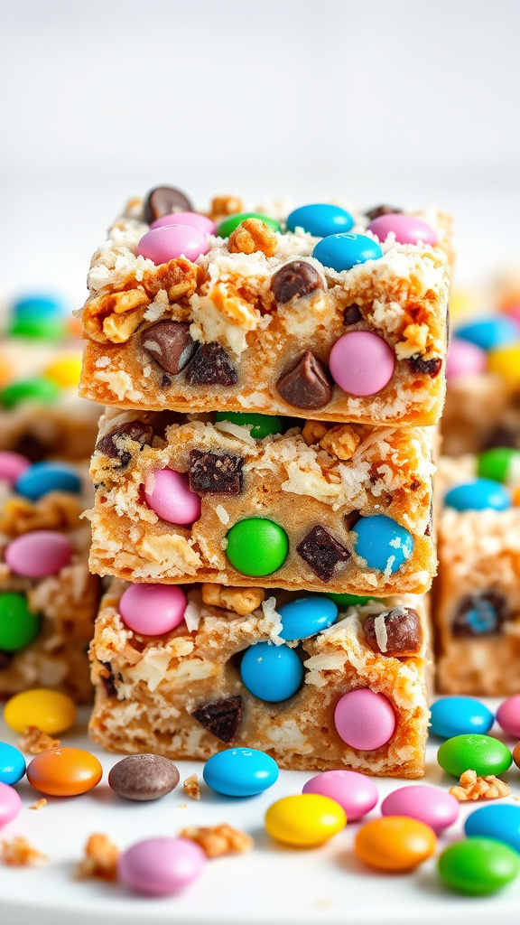 7. Pastel M&M Magic Bars