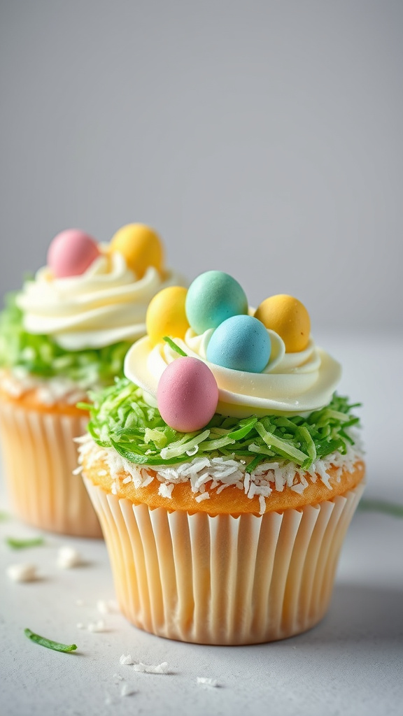 2. Nestled Egg Cupcakes