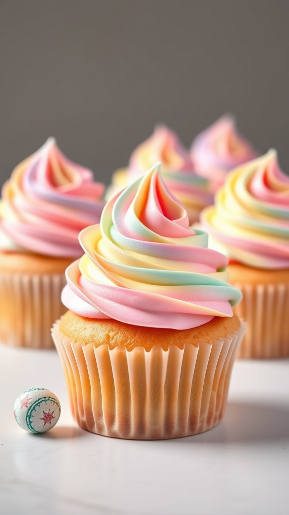 23. Ombre Easter Egg Cupcakes