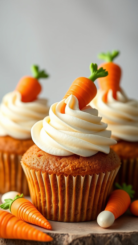 3. Carrot Patch Cupcakes