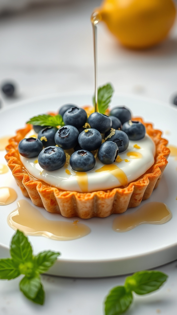 11. Blueberry Creme Fraiche Tart