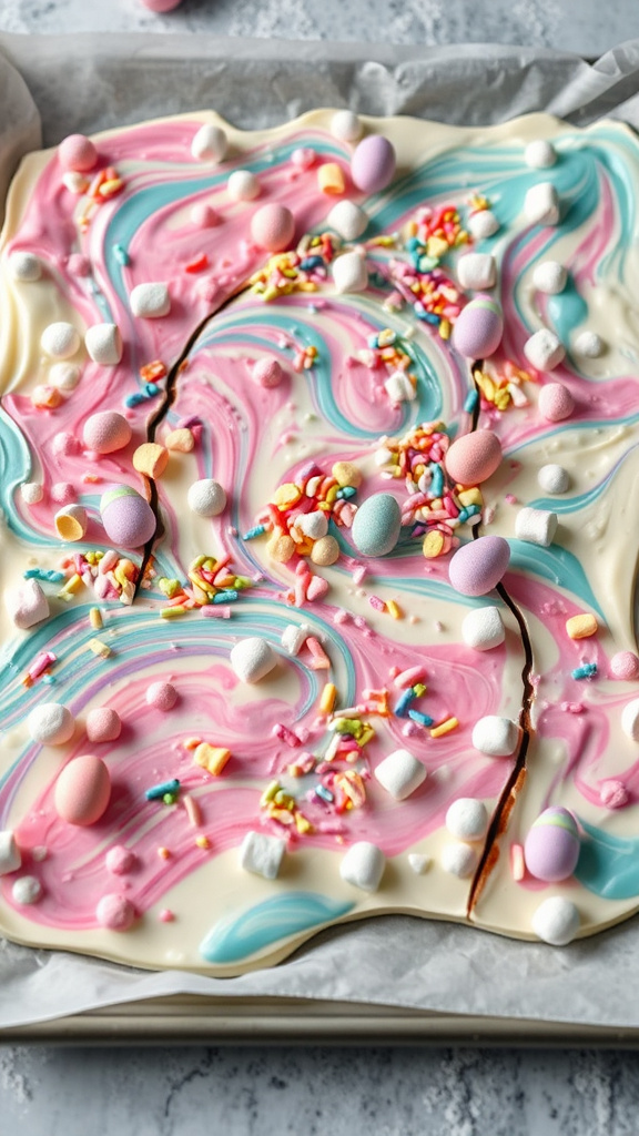 12. Tie-Dye Easter Bark