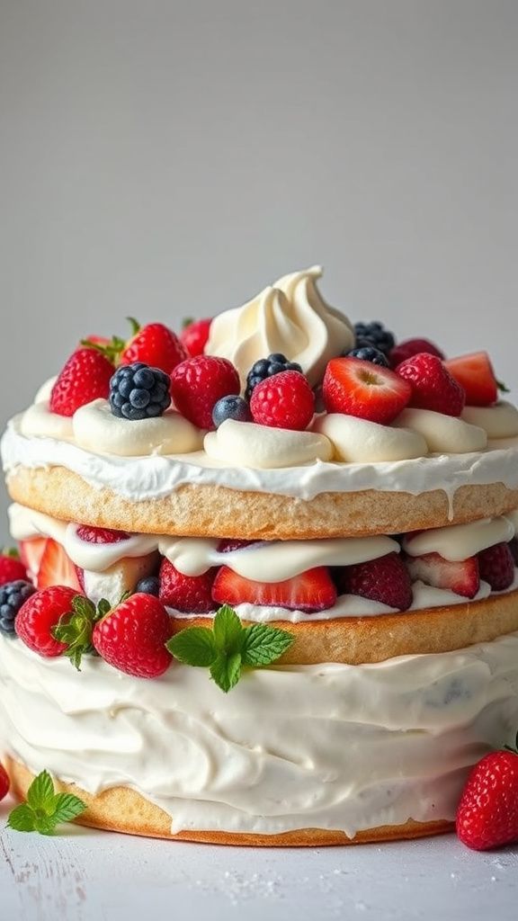 13. Berry Chantilly Harvest Cake