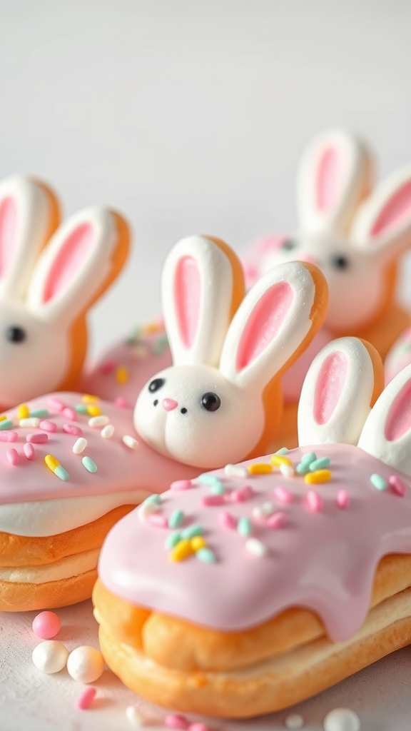 15. Marshmallow Bunny Eclairs