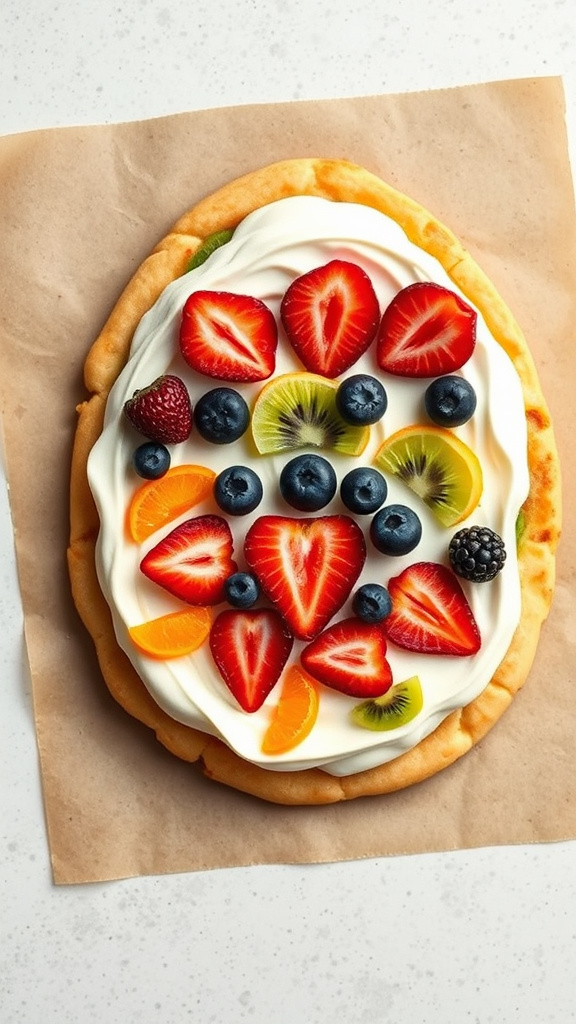 17. Easter Egg Fruit Pizza