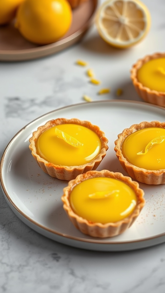 25. Vegan Lemon Curd Tartlets