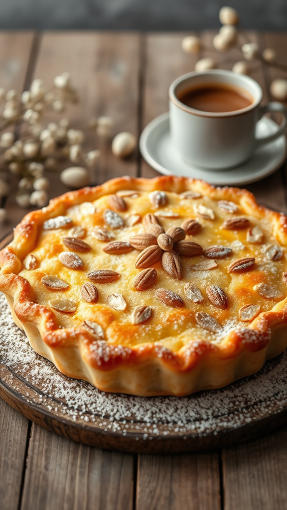 26. Almond Ricotta Easter Pie