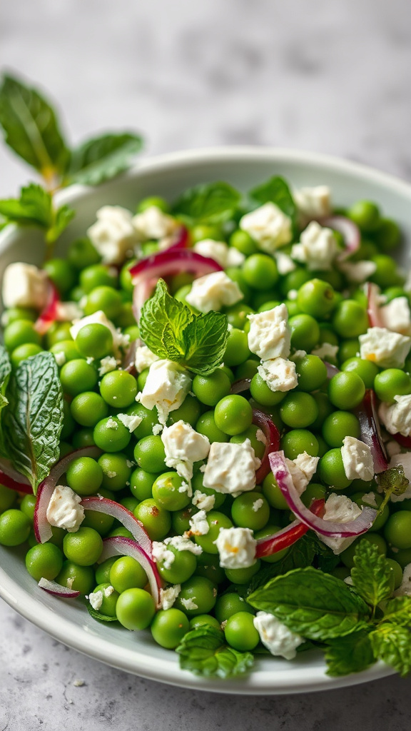 1. Spring Pea and Mint Salad