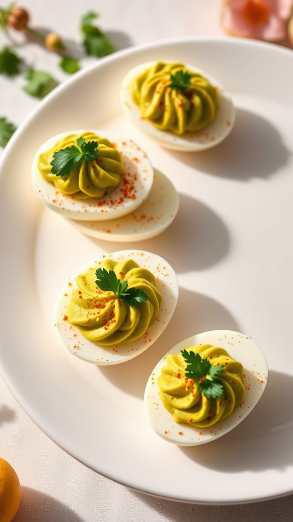 10. Deviled Eggs with Avocado