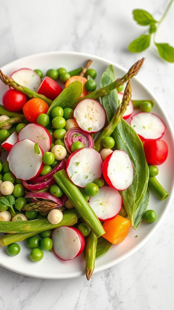 20. Minty Spring Vegetable Medley