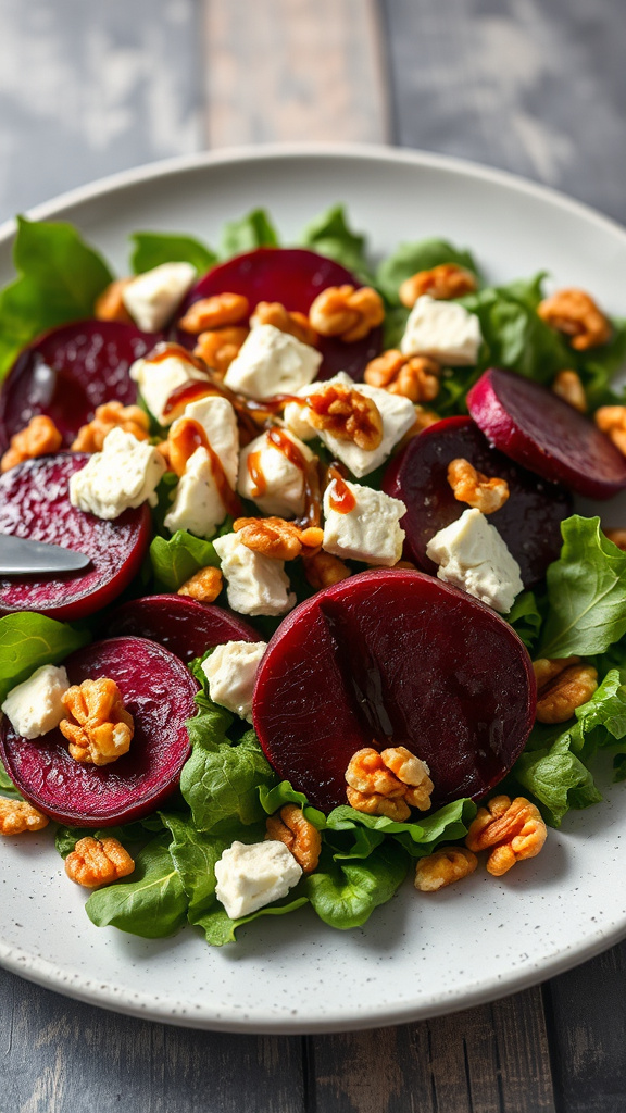 25. Beet and Goat Cheese Salad