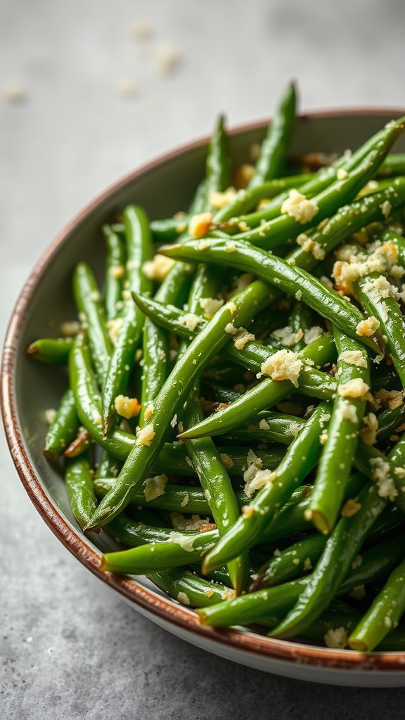 6. Garlic Parmesan Green Beans