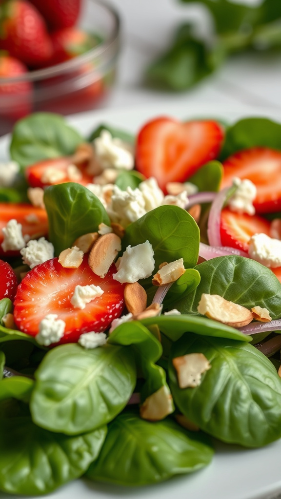 7. Strawberry Spinach Salad