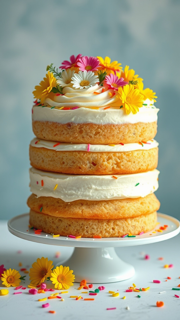 27. Confetti Sunshine Garden Cake