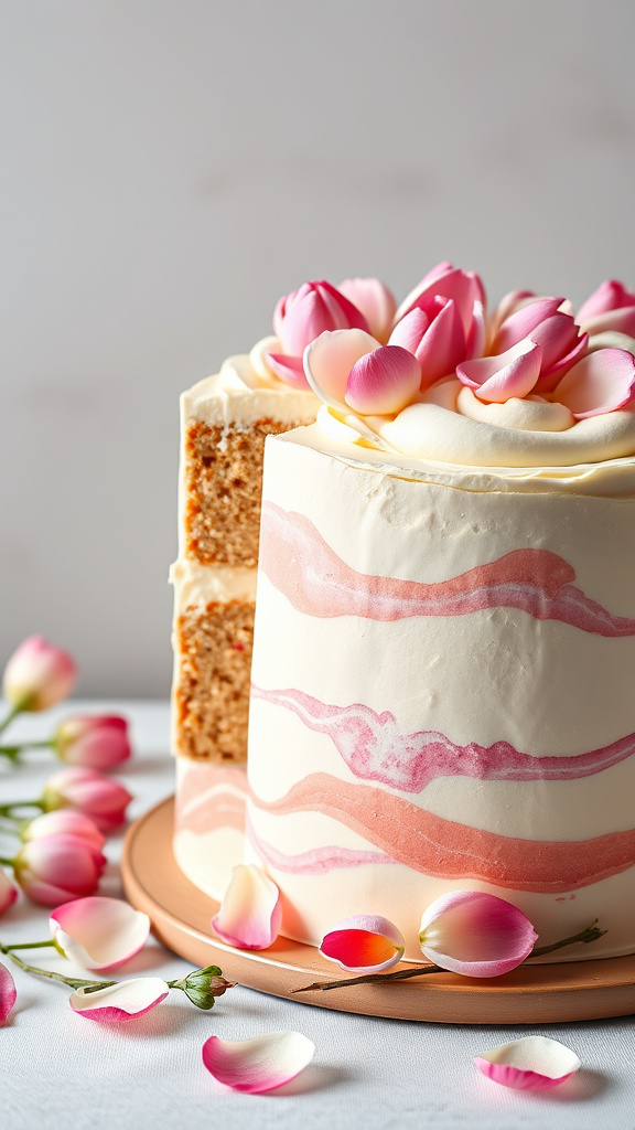 9. Tulip Petal Cake Bliss