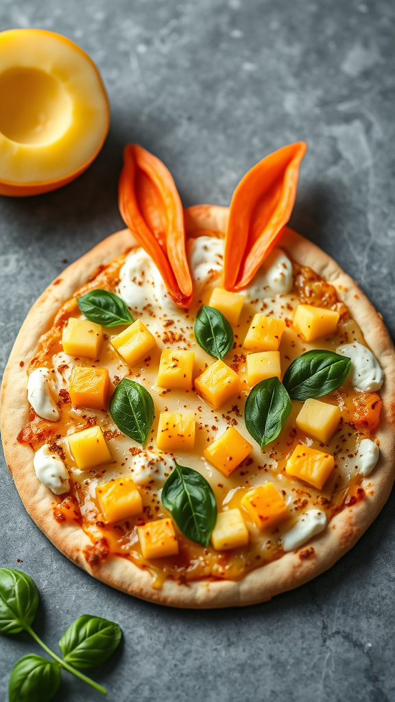 12. Pineapple Bunny Hop Pizza