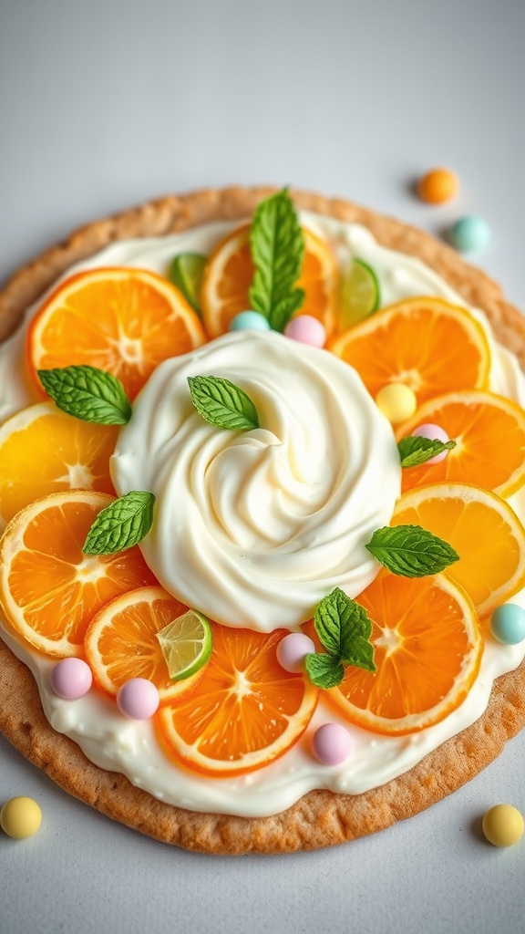 2. Pastel Citrus Blossom Pizza