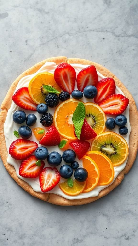 20. Lavender Scented Fruit Pizza