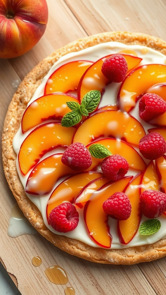 22. Peach Bellini Fruit Pizza