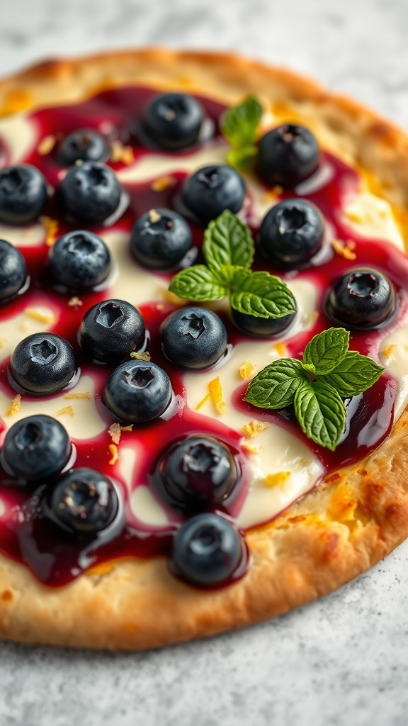 23. Blueberry Blossom Pizza