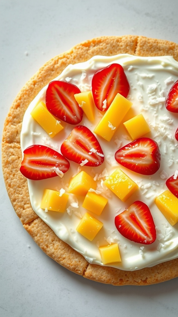 6. Tropical Easter Egg Pizza