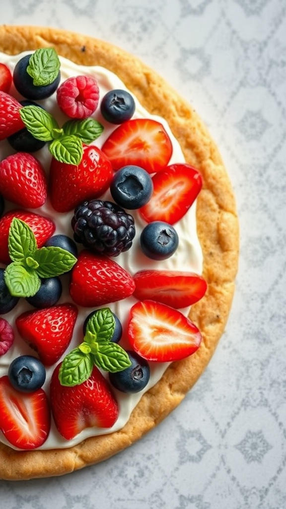 8. Garden Fresh Berry Pizza