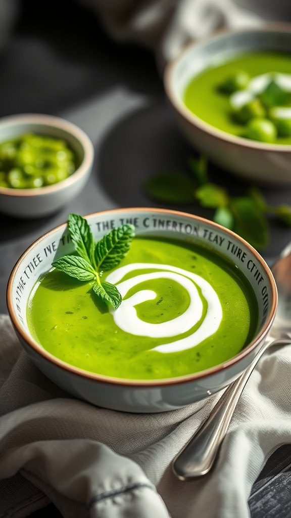 2. Spring Pea and Mint Soup