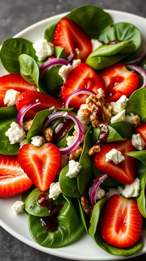 27. Strawberry Spinach Salad