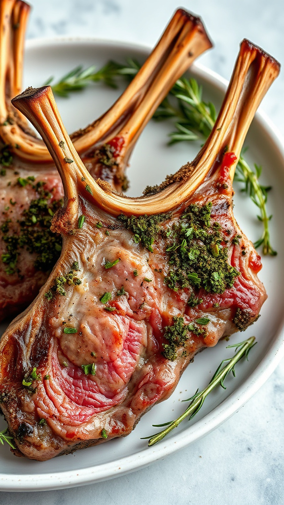 8. Herb-Crusted Lamb Chops