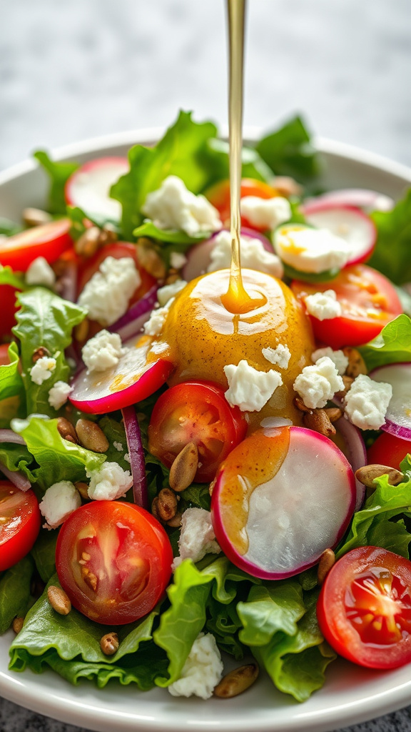 9. Fresh Spring Greens Salad