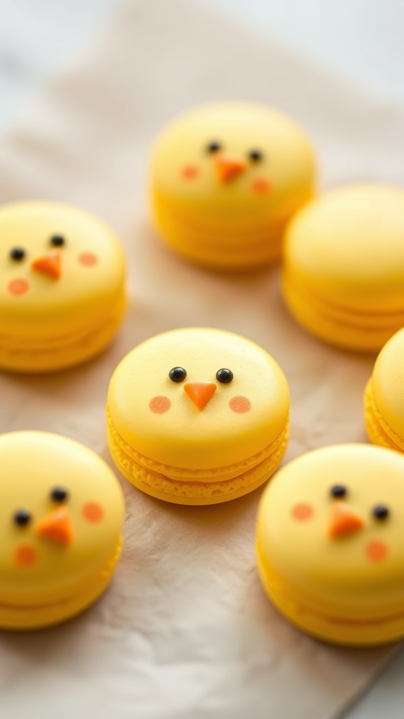 1. Spring Chick Macarons