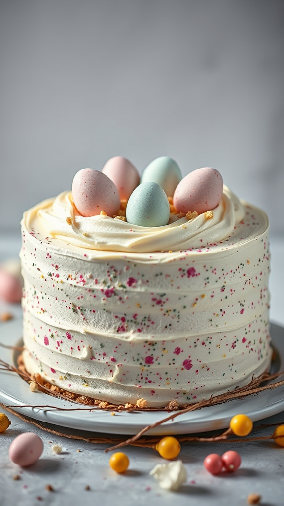 16. Speckled Egg Cake