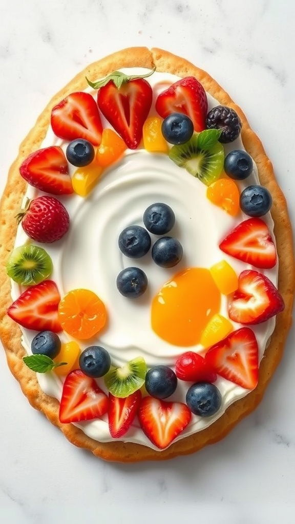 22. Easter Egg Fruit Pizza