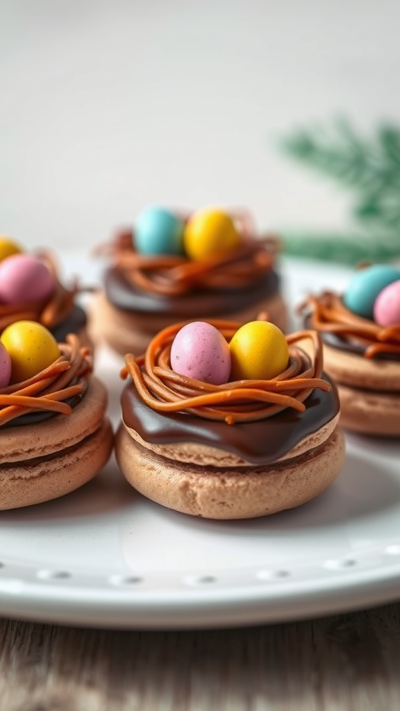 23. Chocolate Nest Macarons