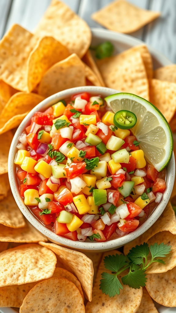 16. Springtime Salsa Dip Medley