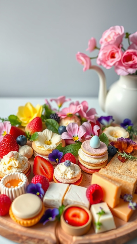 17. Floral Tea Party Board