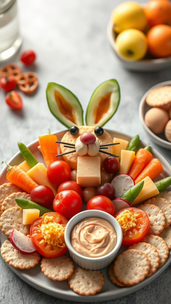 3. Whimsical Bunny Snack Platter