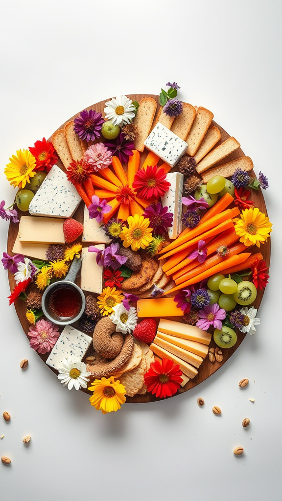 8. Flower Power Charcuterie Board