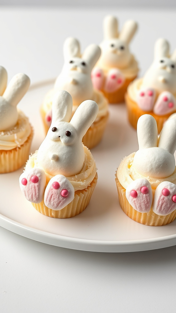 1. Bunny Butt Cupcakes