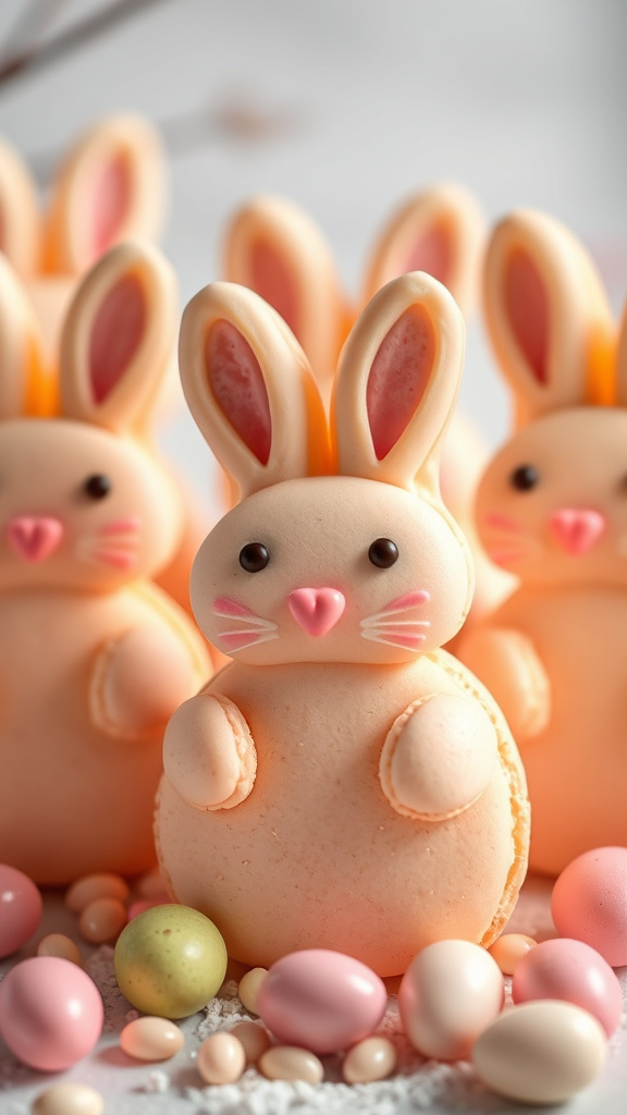 24. Whimsical Bunny Macarons