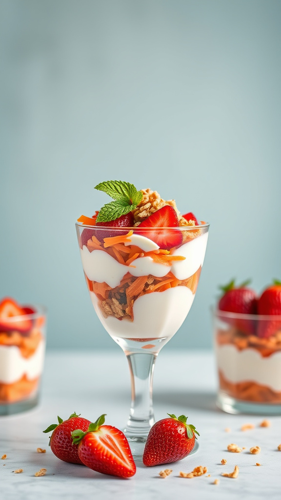 26. Strawberry Carrot Parfaits