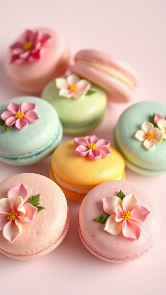 3. Spring Flower Macarons